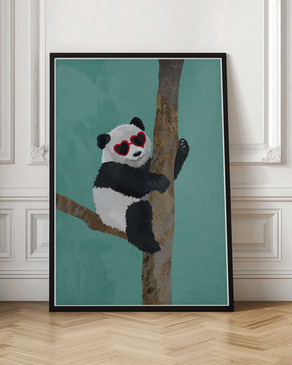 Stylish Panda Heart Sunglasses