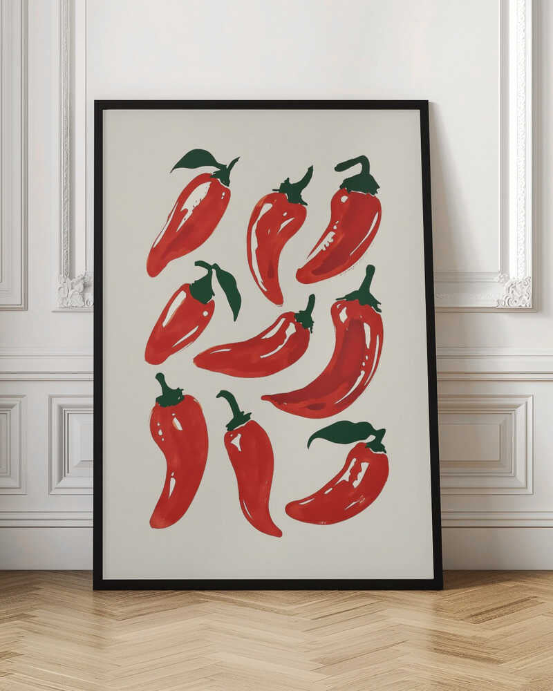 Spicy Chili Peppers Art