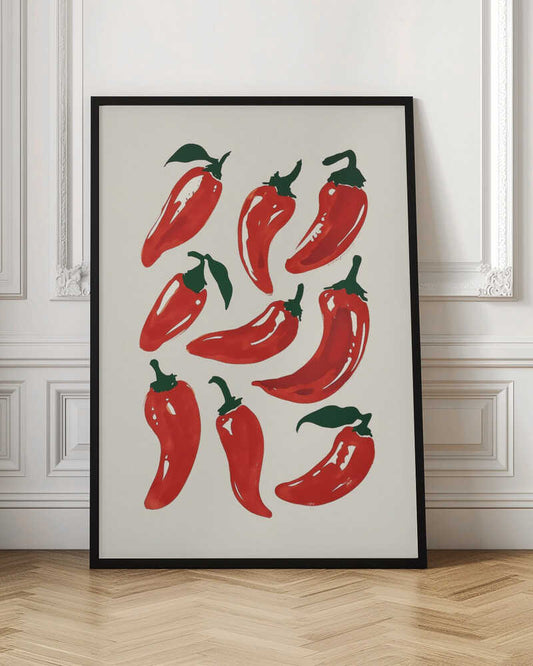 Spicy Chili Peppers Art
