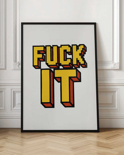 F*ckl It Bold Typography with Yellow Color