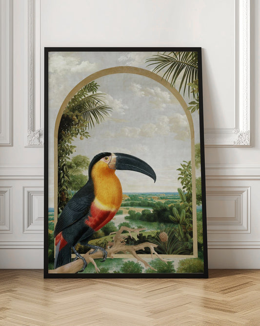 Toucan Perched on a Branch | Jungle wall art