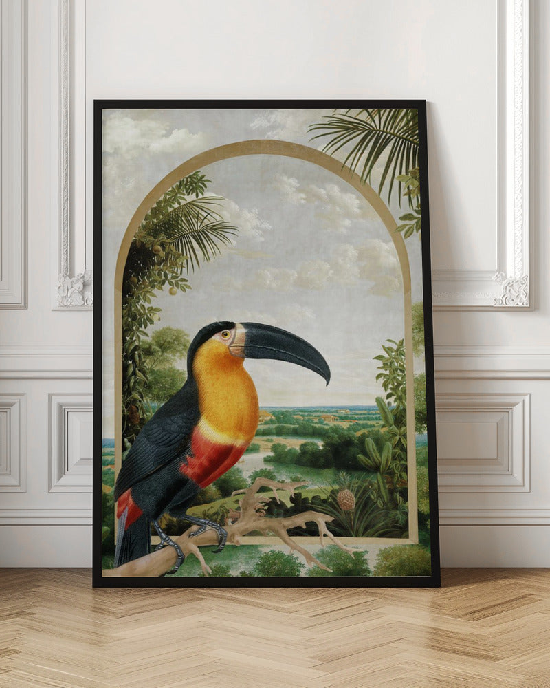 Toucan Perched on a Branch | Jungle wall art