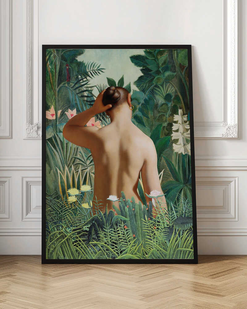 Woman In Tropical Garden