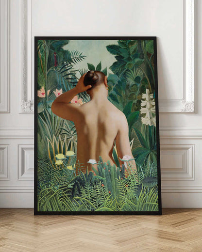 Woman In Tropical Garden