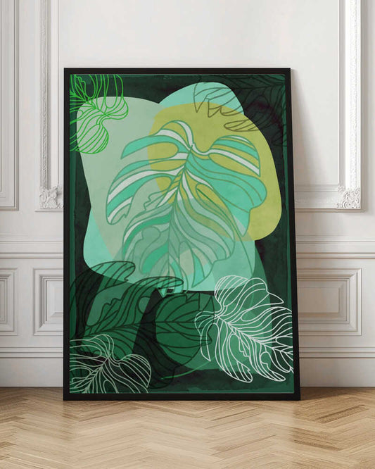 Green Organic Monstera
