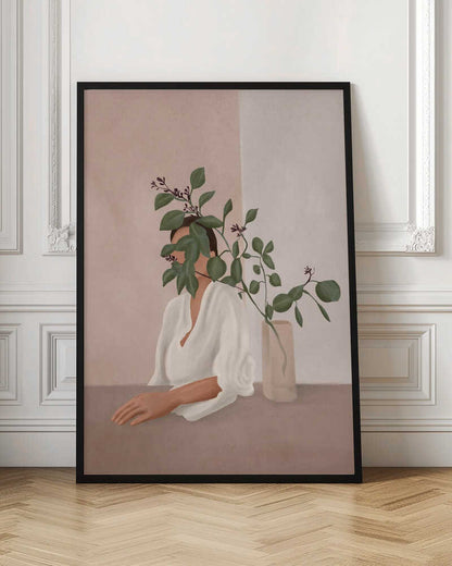 Serene Botanical Woman