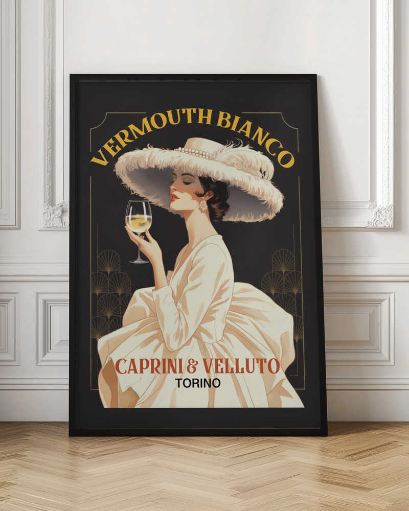 Vermouth Bianco Vintage Advert Poster Art