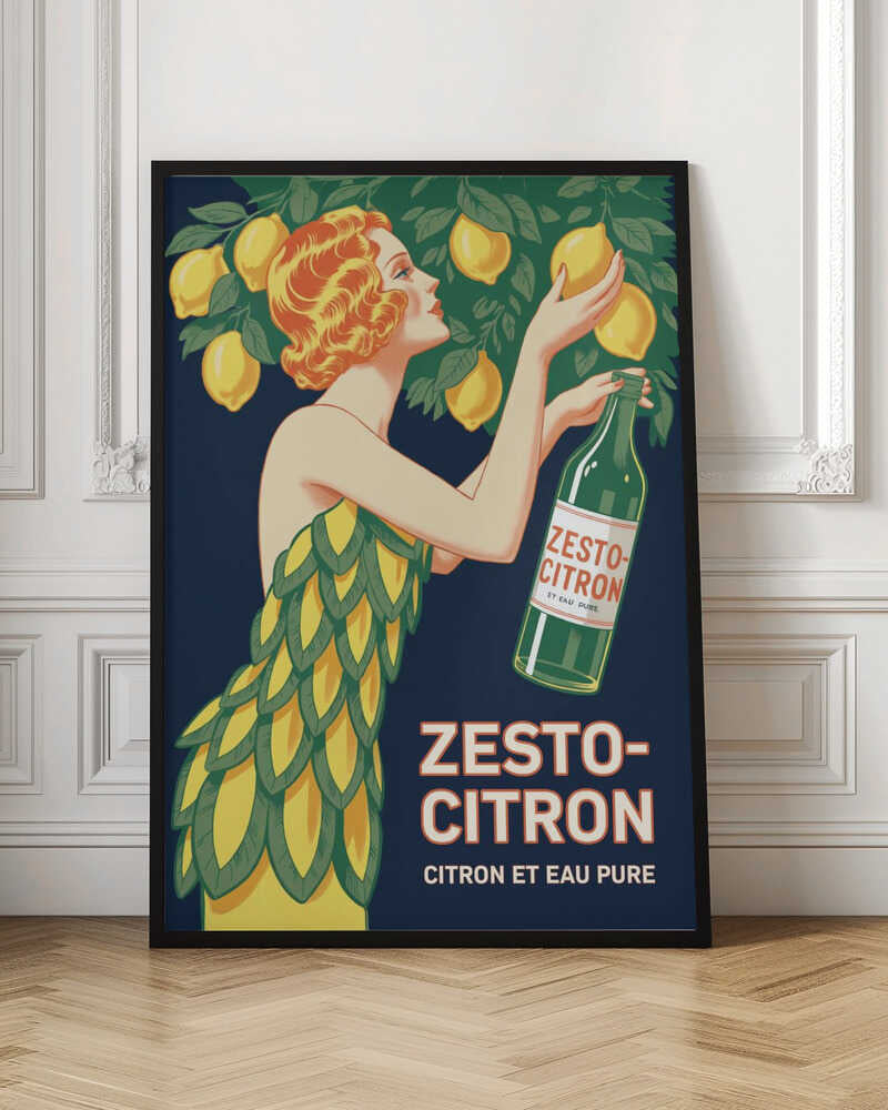 Zesto-Citron Vintage Advert Poster Art