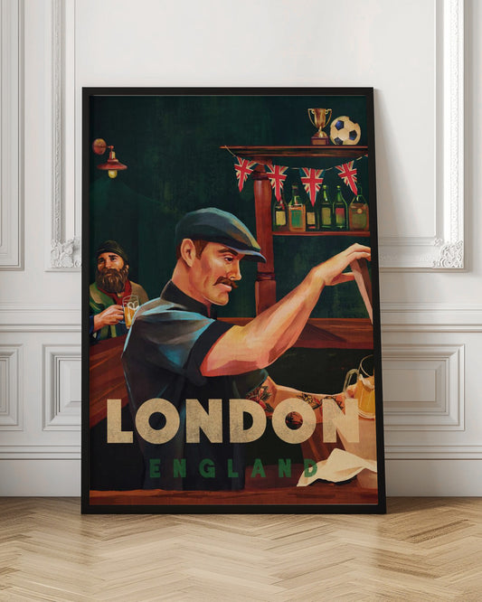 London England Pub Bartender