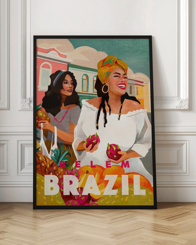Belem Brazil Colorful Travel Art