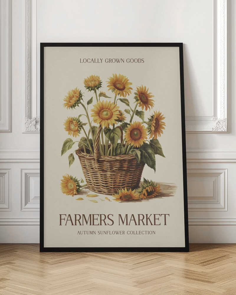 Farmers Market Sunflower | County Kitchen Wall Art Print