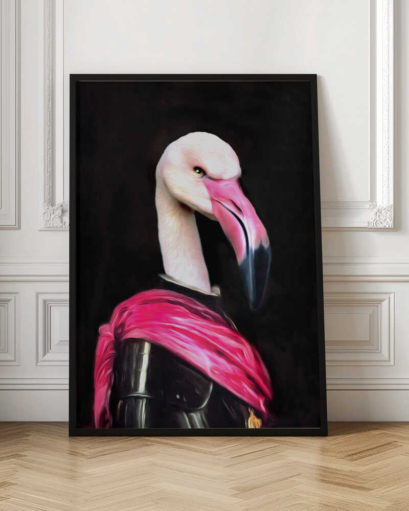 Mingo Flamingo Art Print