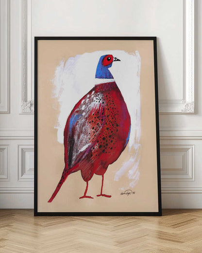 Bold Red Pheasant