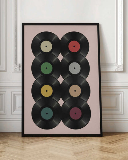 Eight Spins Vinyl Gallery Art