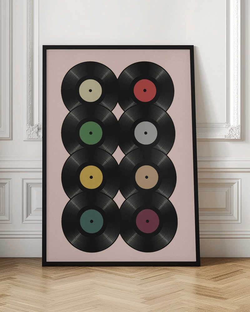 Eight Spins Vinyl Gallery Art