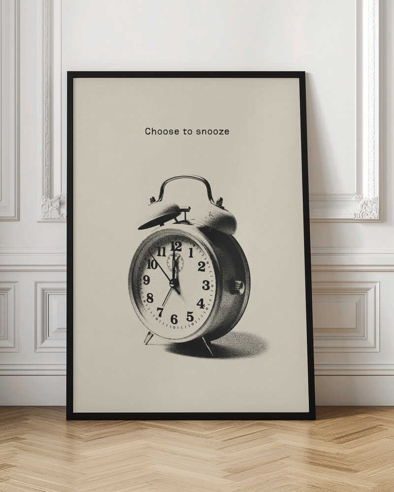 Choose to Snooze Clock