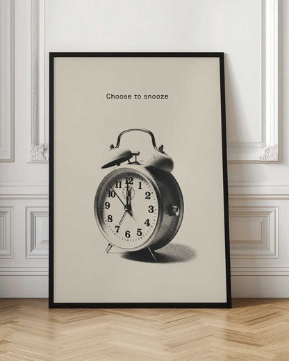 Choose to Snooze Clock