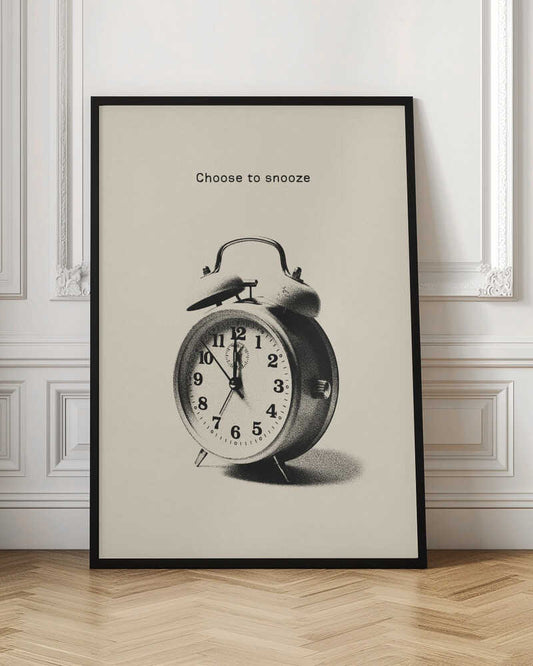 Choose to Snooze Clock