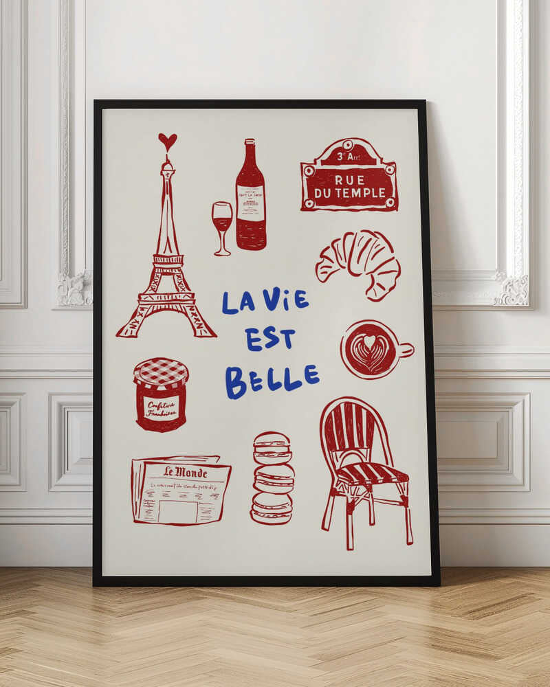 La Vie Est Belle - Paris Poster
