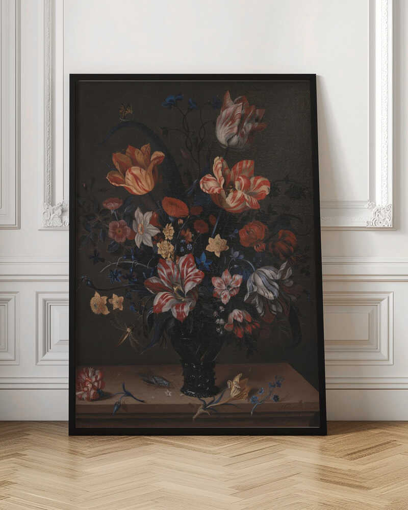 Tulips and Other Flowers In a Room