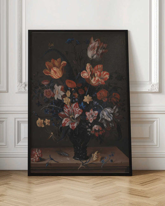 Tulips and Other Flowers In a Room