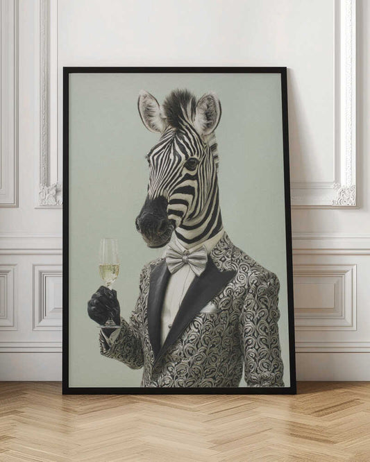 Zebra In Tuxedo Jacket