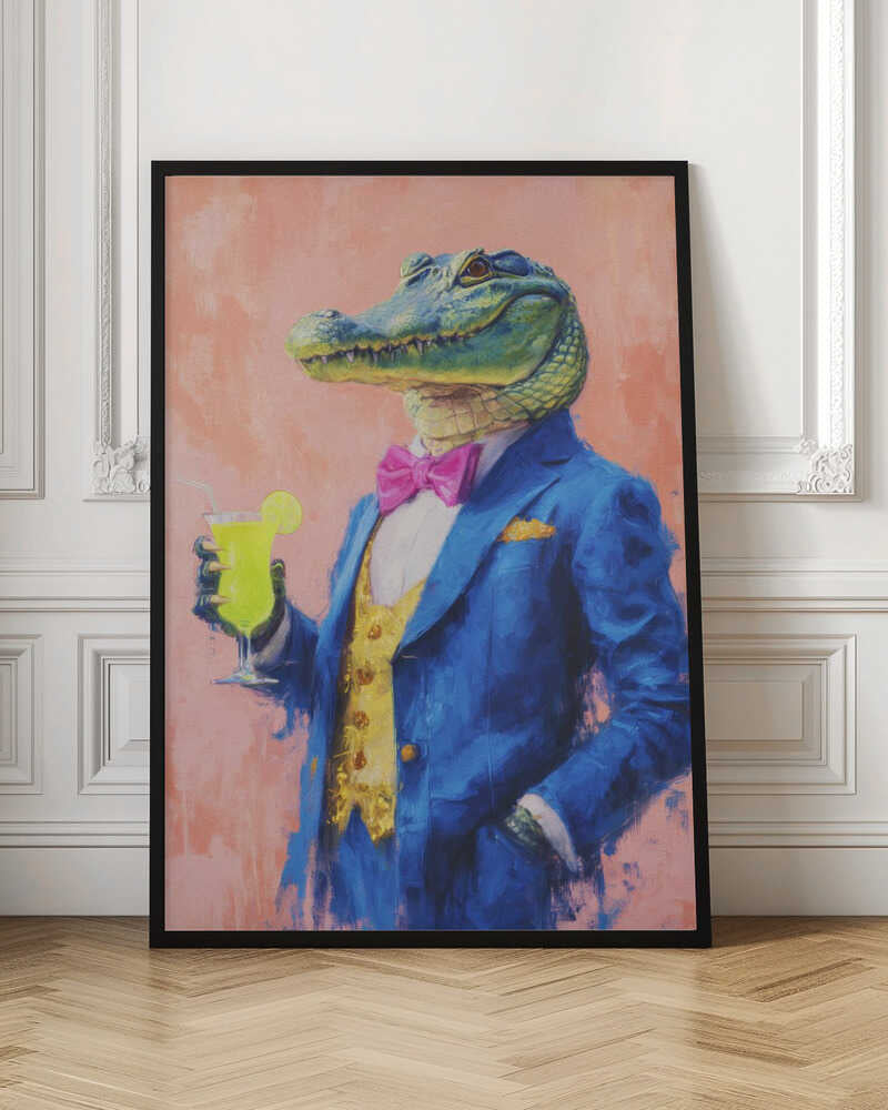 Crocodile In a Blue Suit