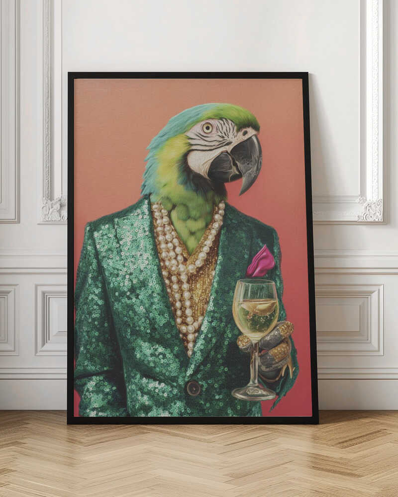 Parrot In Emerald Green Blazer