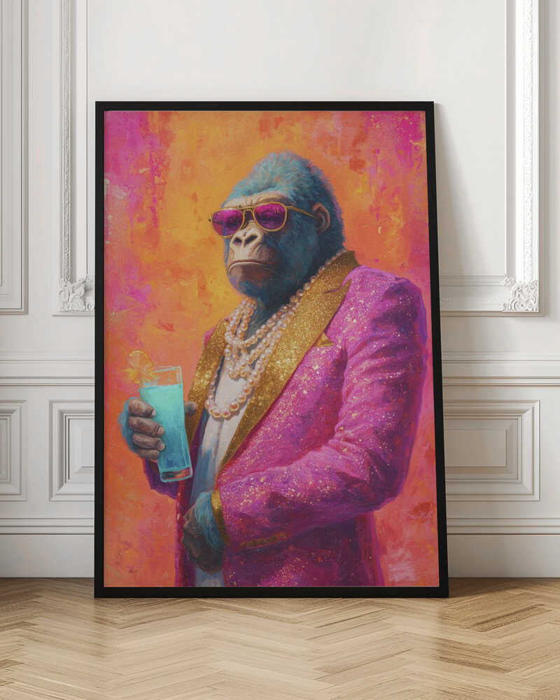 Gorilla In Pink Tuxedo