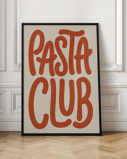 Retro Pasta Club Kitchen Typography