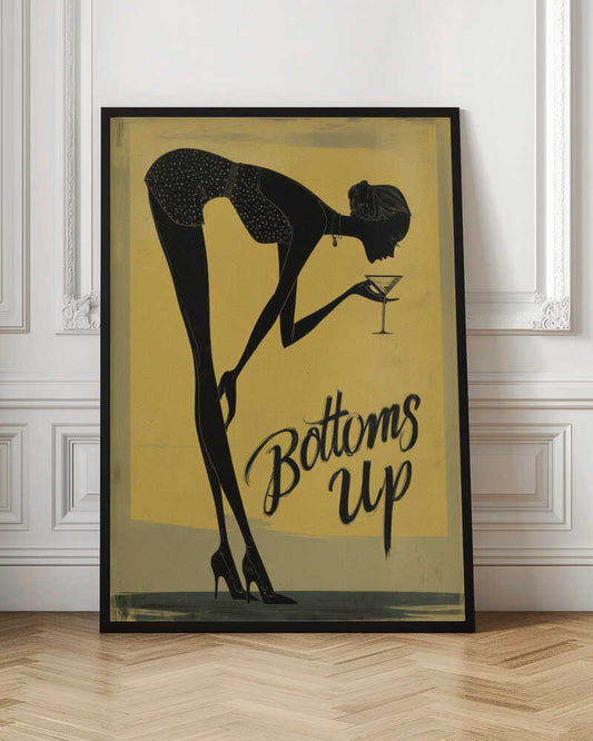 Bottoms Up Martini Lady