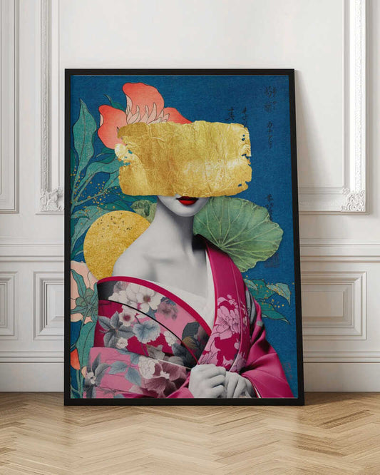 Japanese Gold Kimono Mask