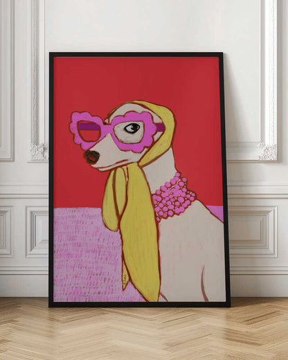 Stylish Dog in Sunglasses
