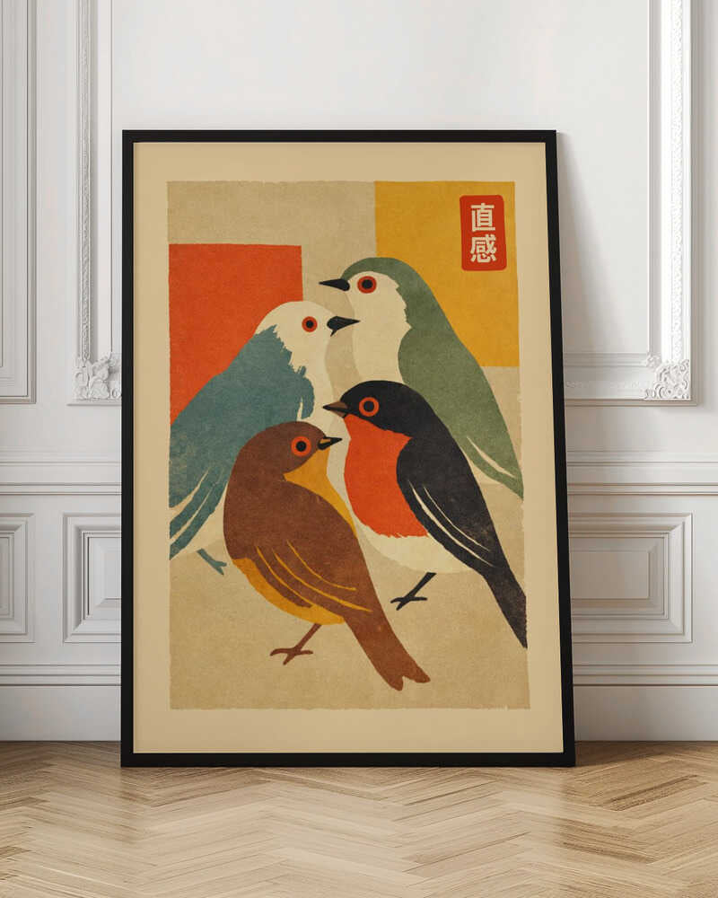 Colorful Bird Gathering