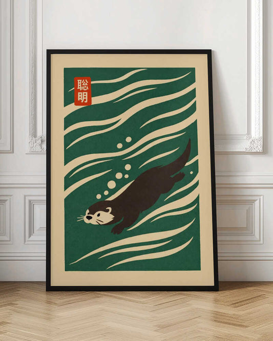 Playful Otter Swim