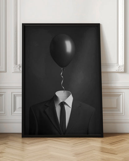 Thoughts | Balloon head quirky wall art