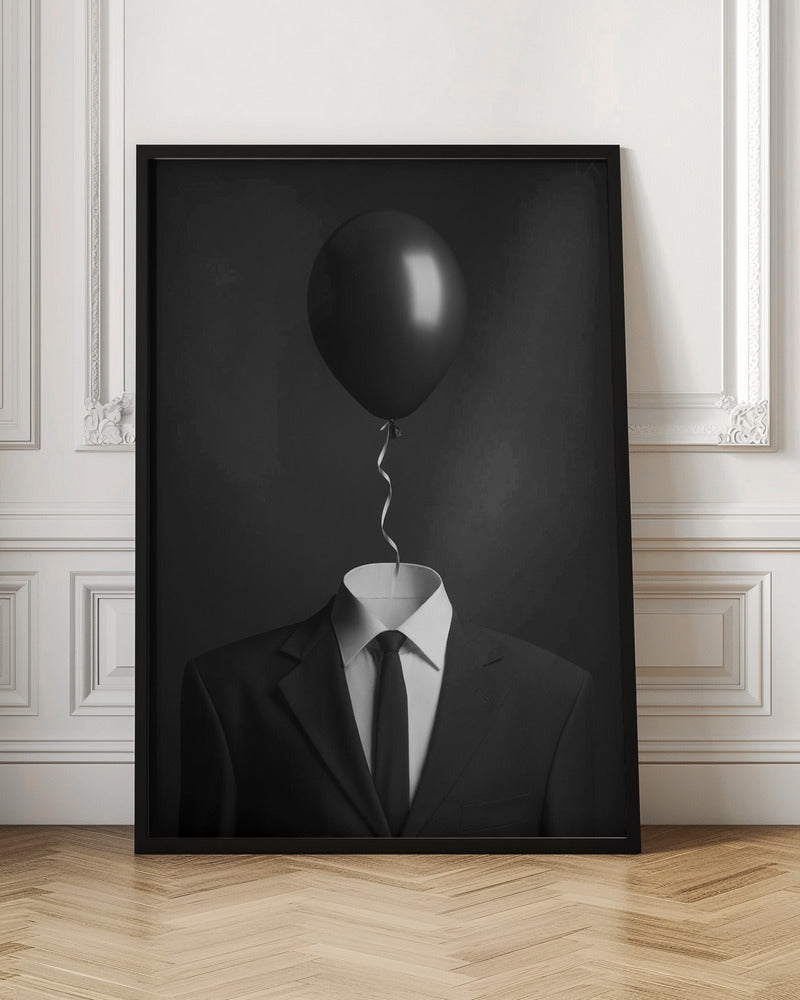 Thoughts | Balloon head quirky wall art