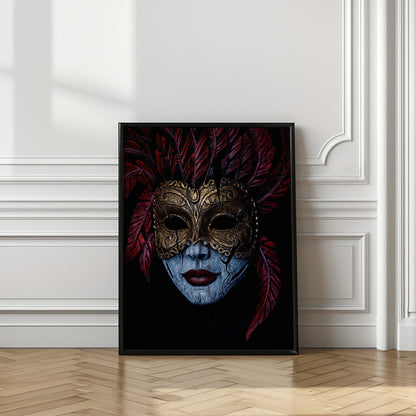 Where does the mask begin and end? | Theatre wall art