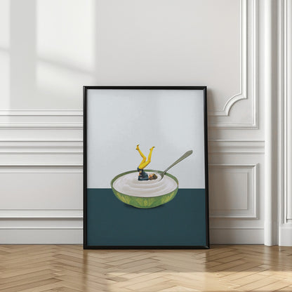 Yoga in my yogurt | Yoga wall art