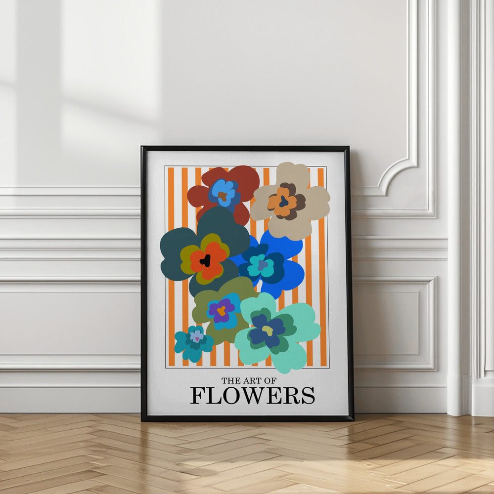 The Art Of Flowers Orange Stripe
