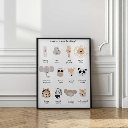 Children's calming meditation emotions print 1