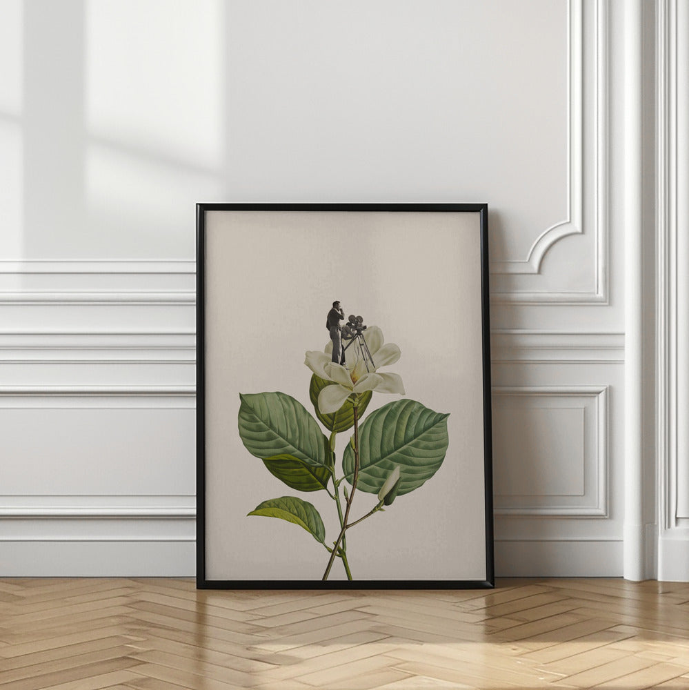 Botanical vintage cameraman