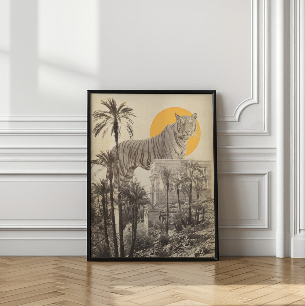 Giant Tiger In Ruins