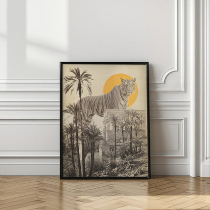 Giant Tiger In Ruins