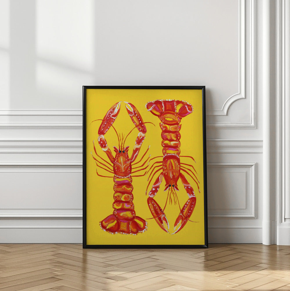 Langoustines On Yellow
