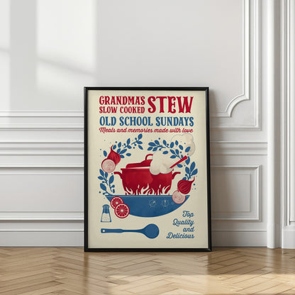 Grandmas Stew kitchen print