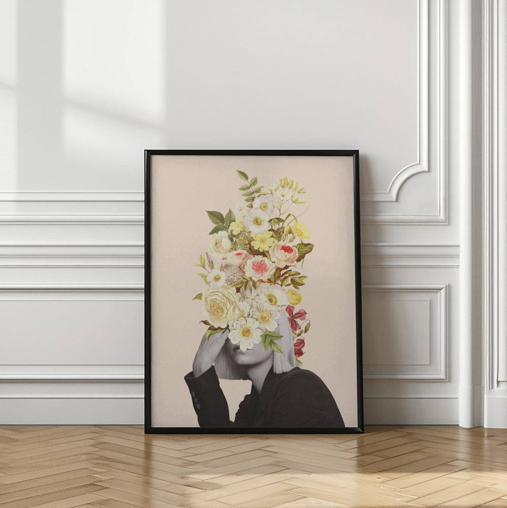 White Flowers Bouquet | Portrait wall art