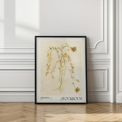 Watercolor print collection. Flower market - Stockholm