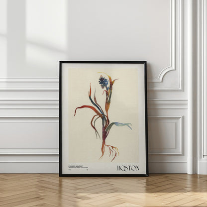 Watercolor print collection. Flower market - Boston