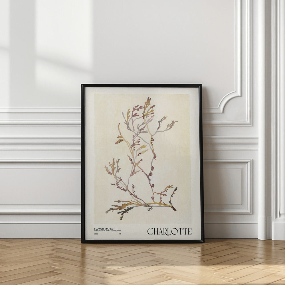 Watercolor print collection. Flower market - Charlotte